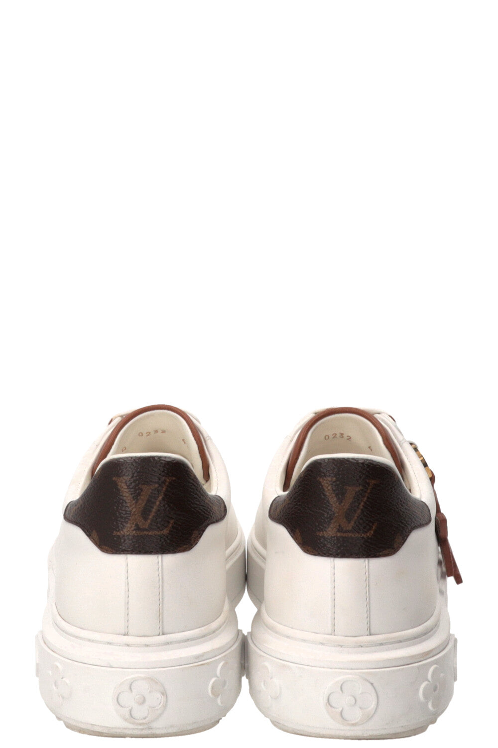 LOUIS VUITTON Time Out Sneakers Calfskin White