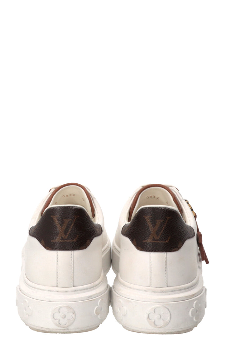 LOUIS VUITTON Time Out Sneakers Calfskin White