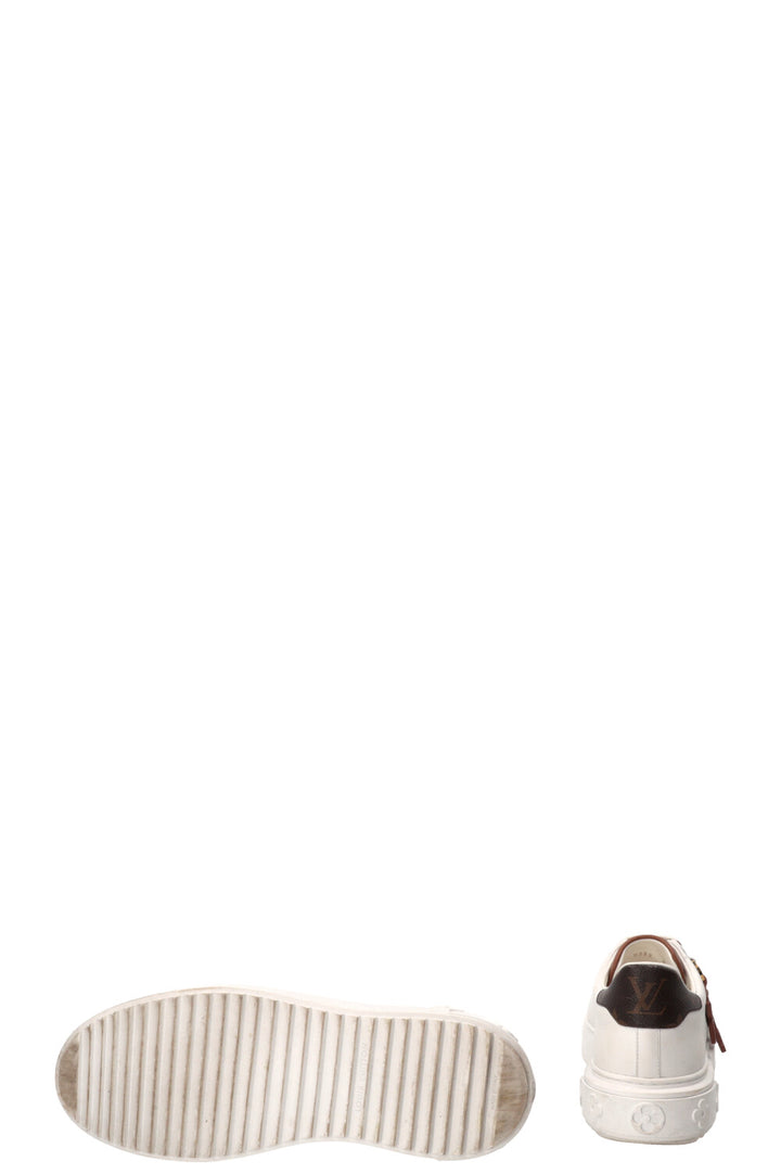 LOUIS VUITTON Time Out Sneakers Calfskin White