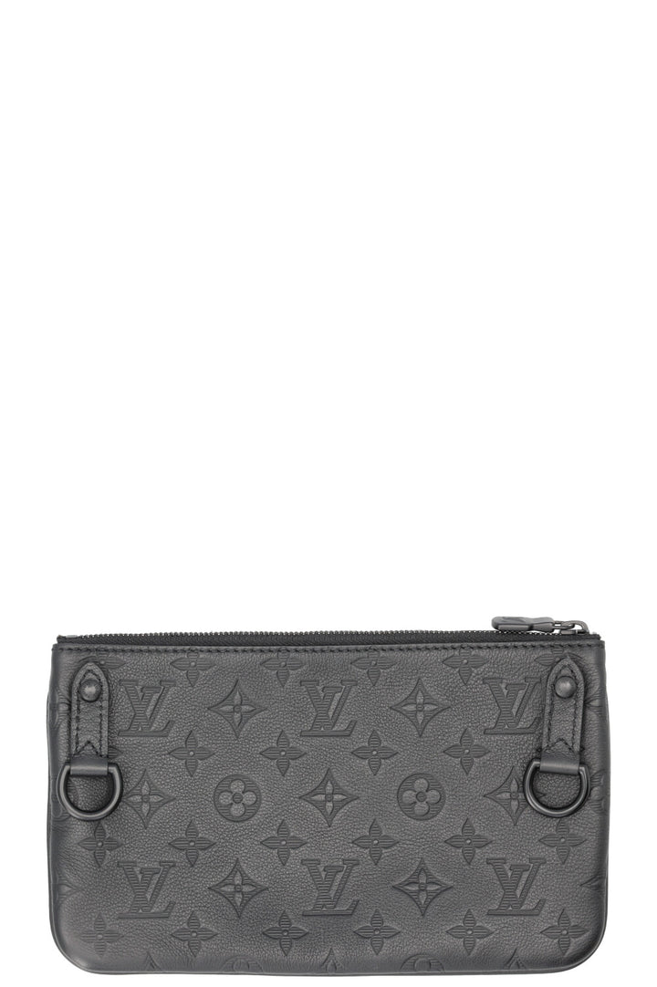 LOUIS VUITTON Trio Messenger MNG Shadow Leather Black