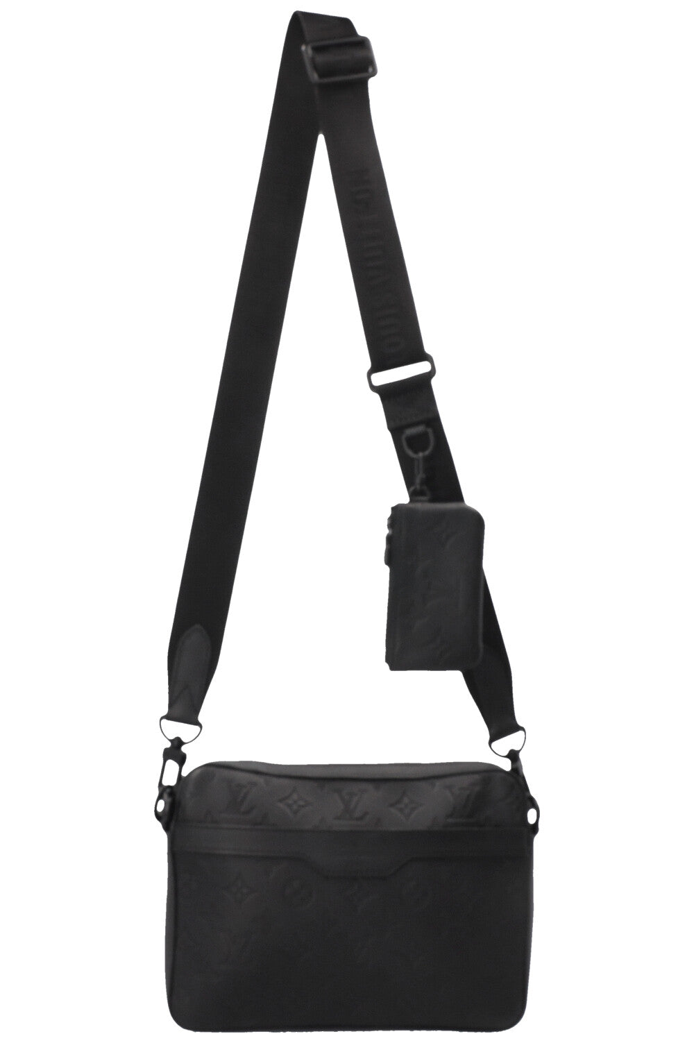 LOUIS VUITTON Trio Messenger MNG Shadow Leather Black