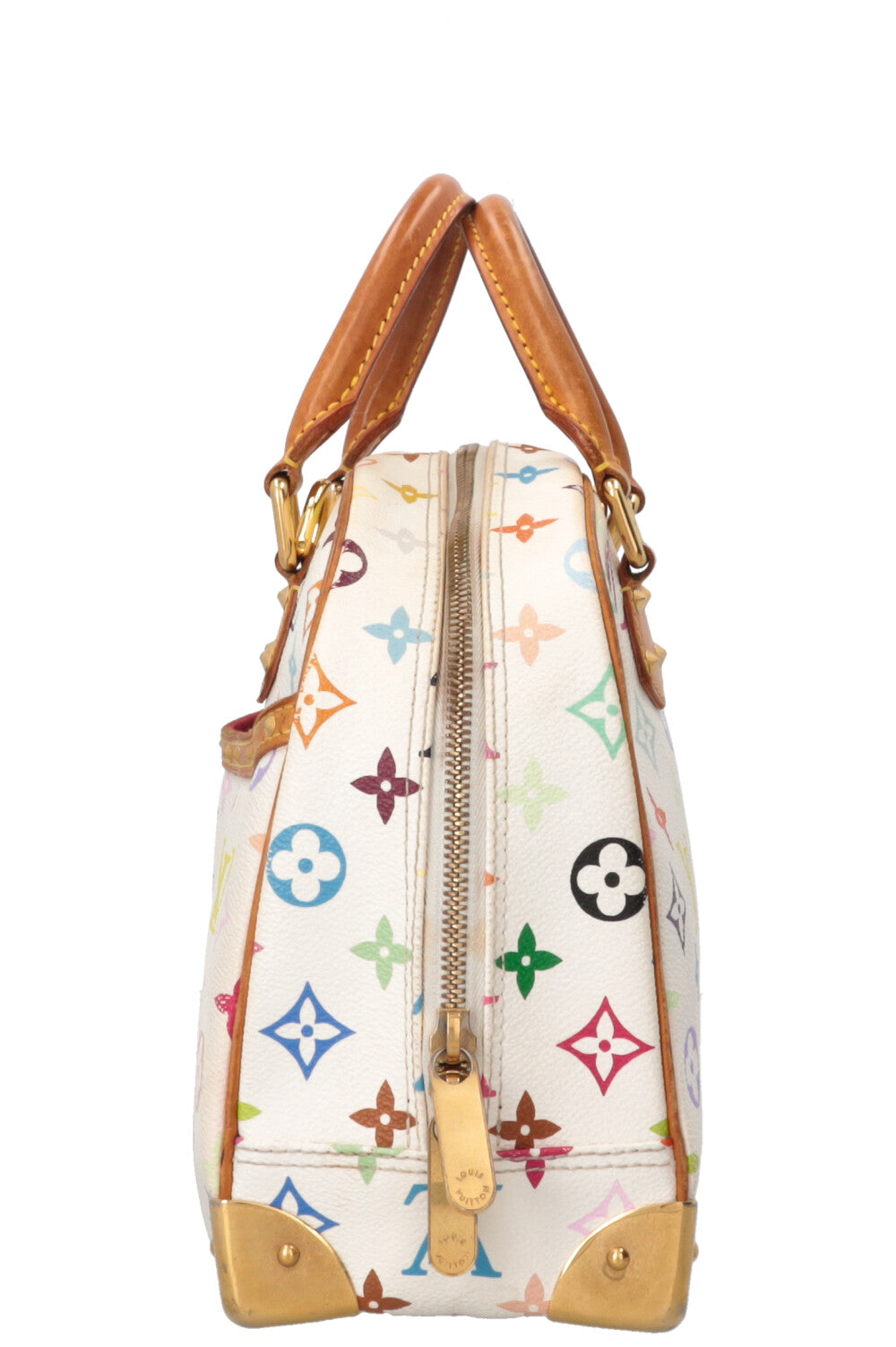 LOUIS VUITTON Trouville Handbag MNG Canvas Multicolor