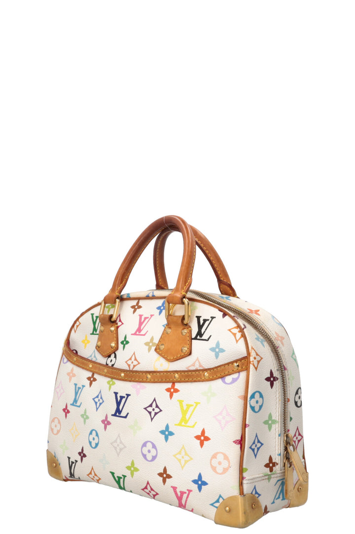 LOUIS VUITTON Trouville Handbag MNG Canvas Multicolor