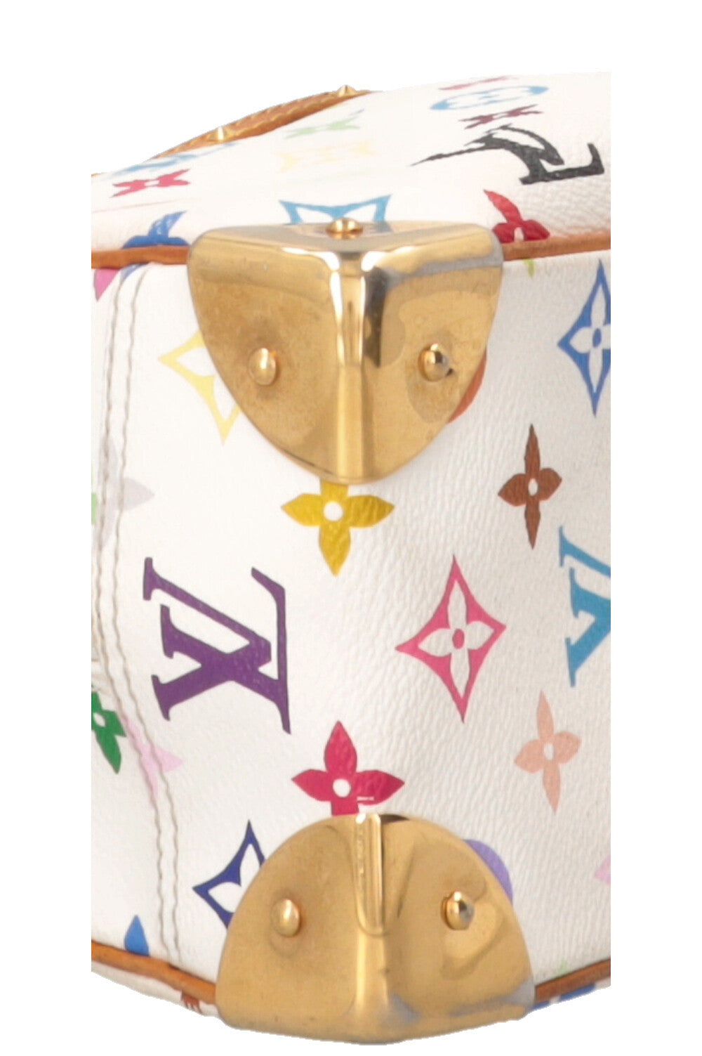 LOUIS VUITTON Trouville Handbag MNG Canvas Multicolor