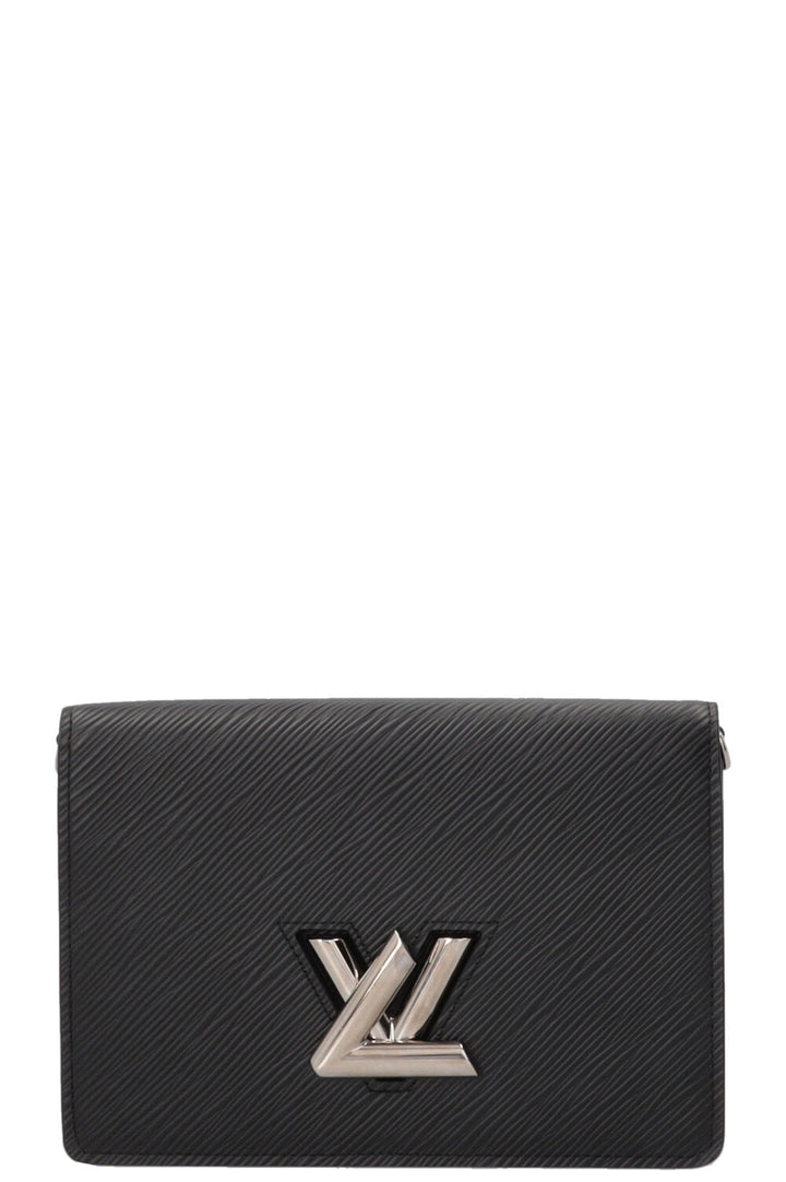 LOUIS VUITTON Twist Wallet on Chain Epi Black