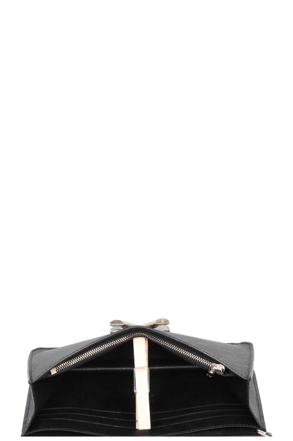 LOUIS VUITTON Twist Wallet on Chain Epi Black