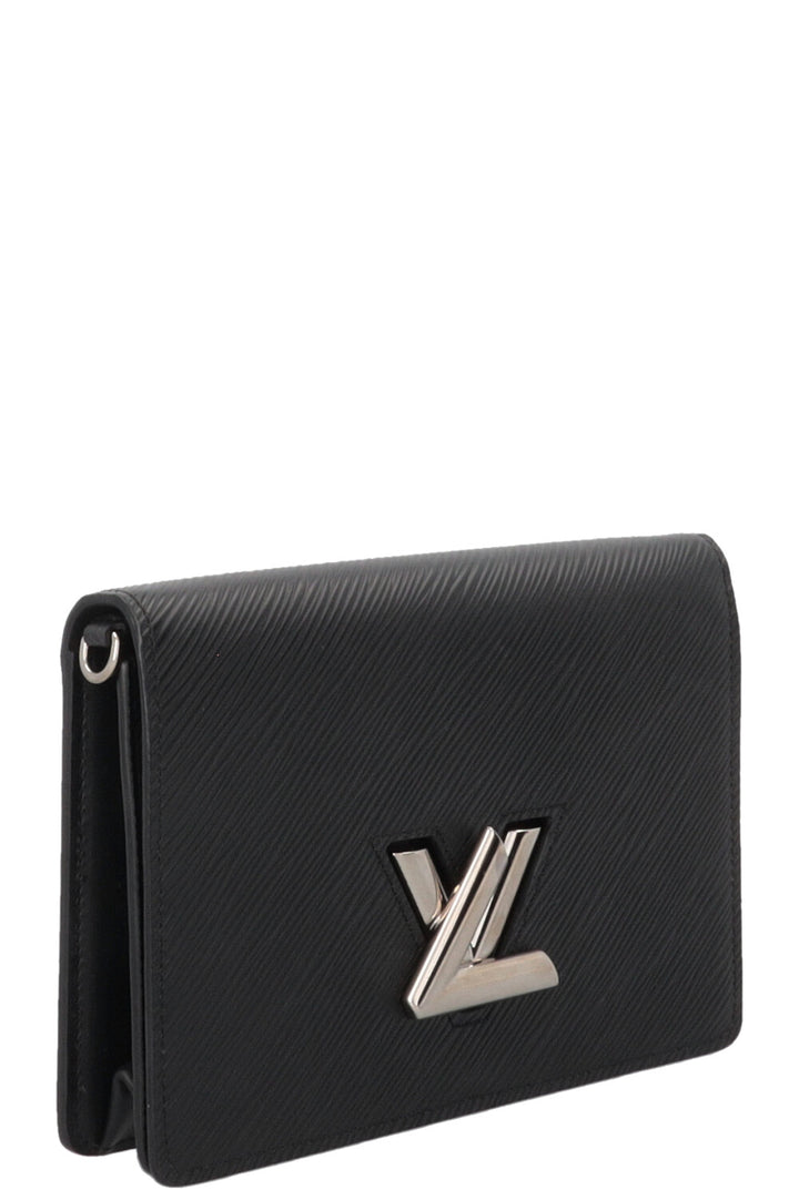 LOUIS VUITTON Twist Wallet on Chain Epi Black