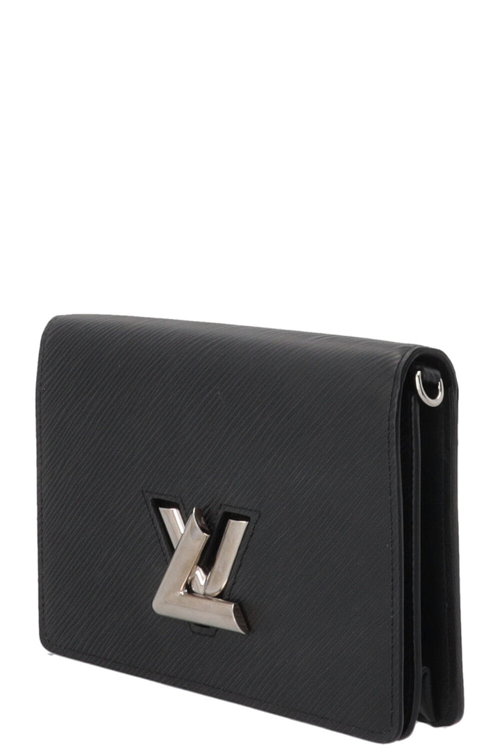 LOUIS VUITTON Twist Wallet on Chain Epi Black