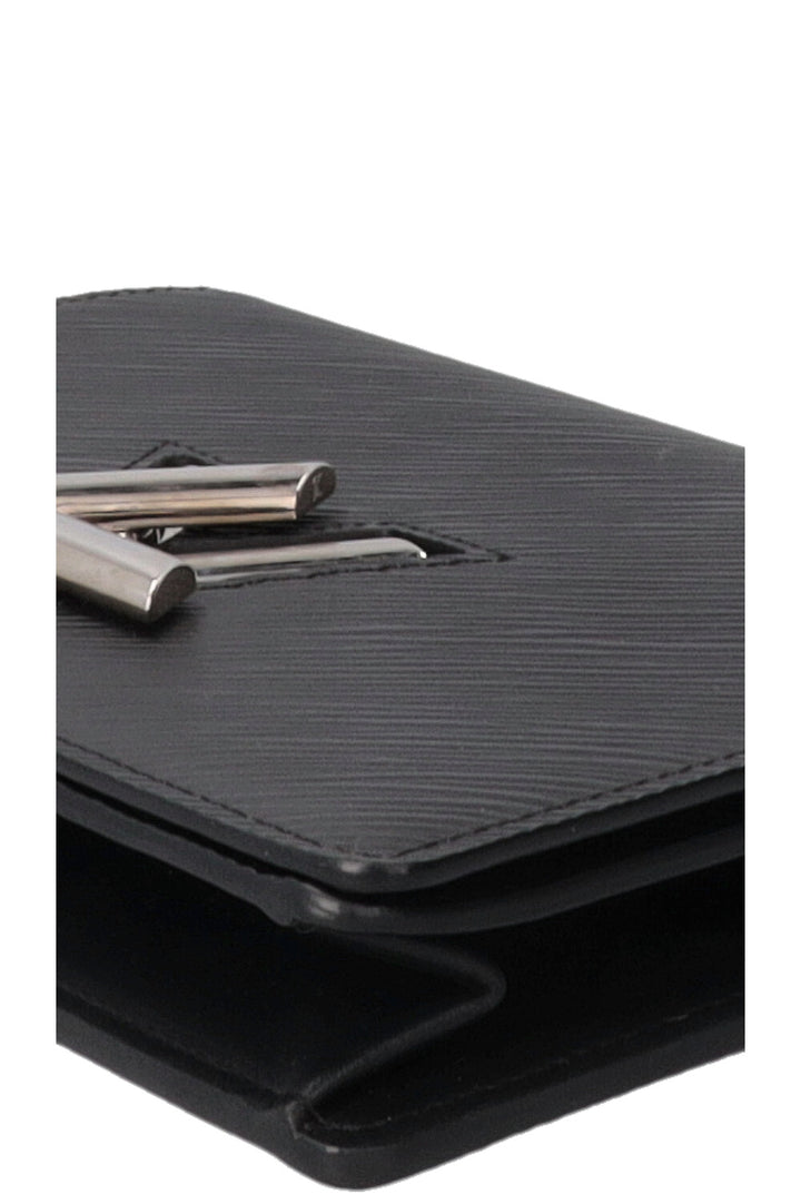 LOUIS VUITTON Twist Wallet on Chain Epi Black