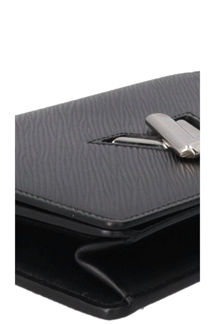 LOUIS VUITTON Twist Wallet on Chain Epi Black