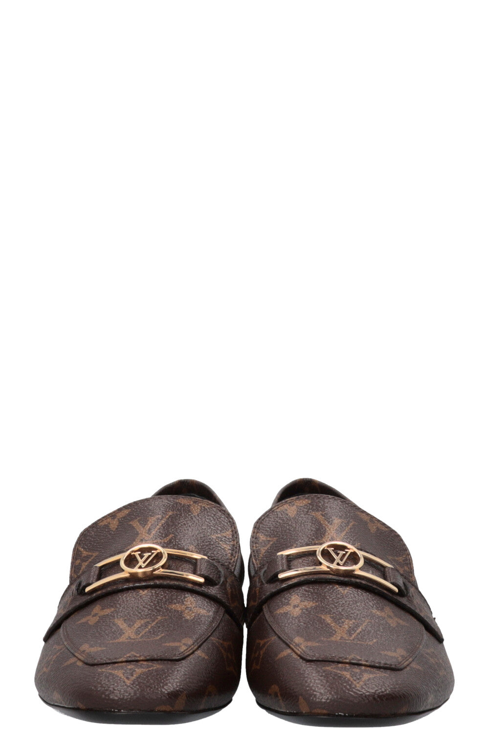 LOUIS VUITTON Upper Case Loafers Canvas Monogram
