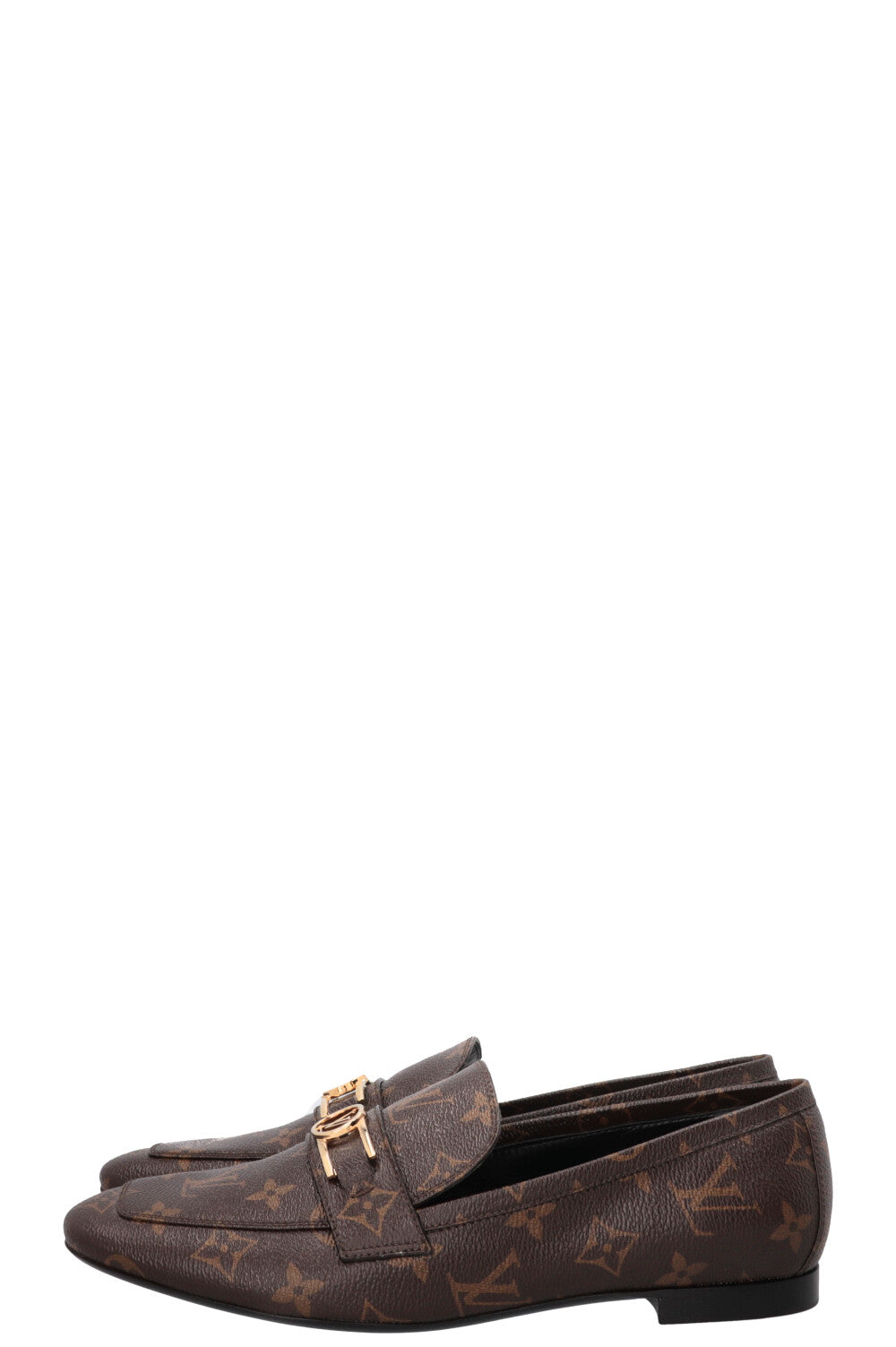 LOUIS VUITTON Upper Case Loafers Canvas Monogram