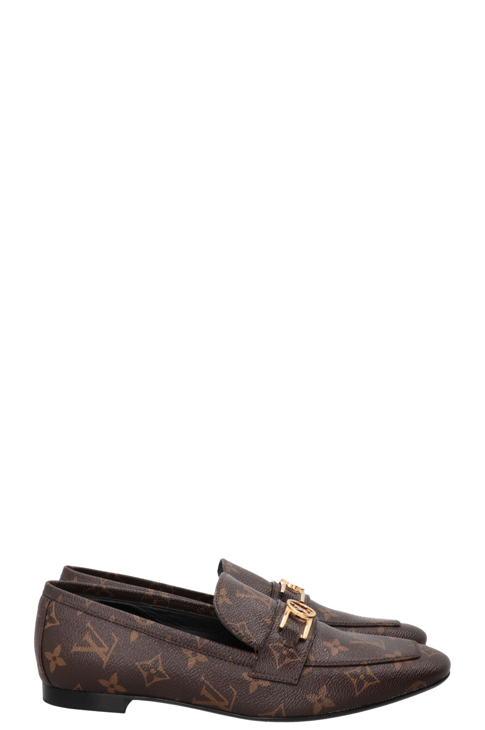 LOUIS VUITTON Upper Case Loafers Canvas Monogram