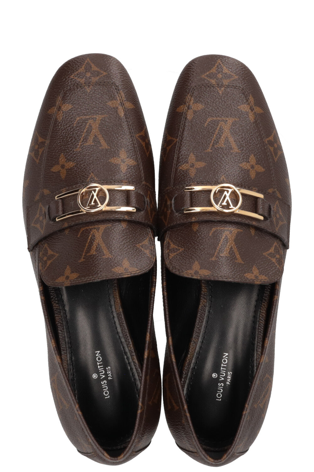LOUIS VUITTON Upper Case Loafers Canvas Monogram
