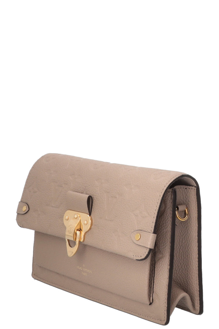LOUIS VUITTON Vavin Chain Wallet Empreinte Taupe