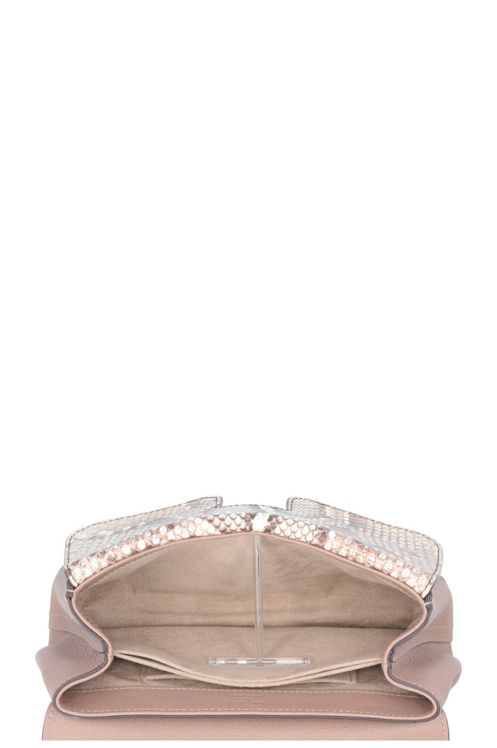 LOUIS VUITTON Very Chain Bag Python Leather Taupe