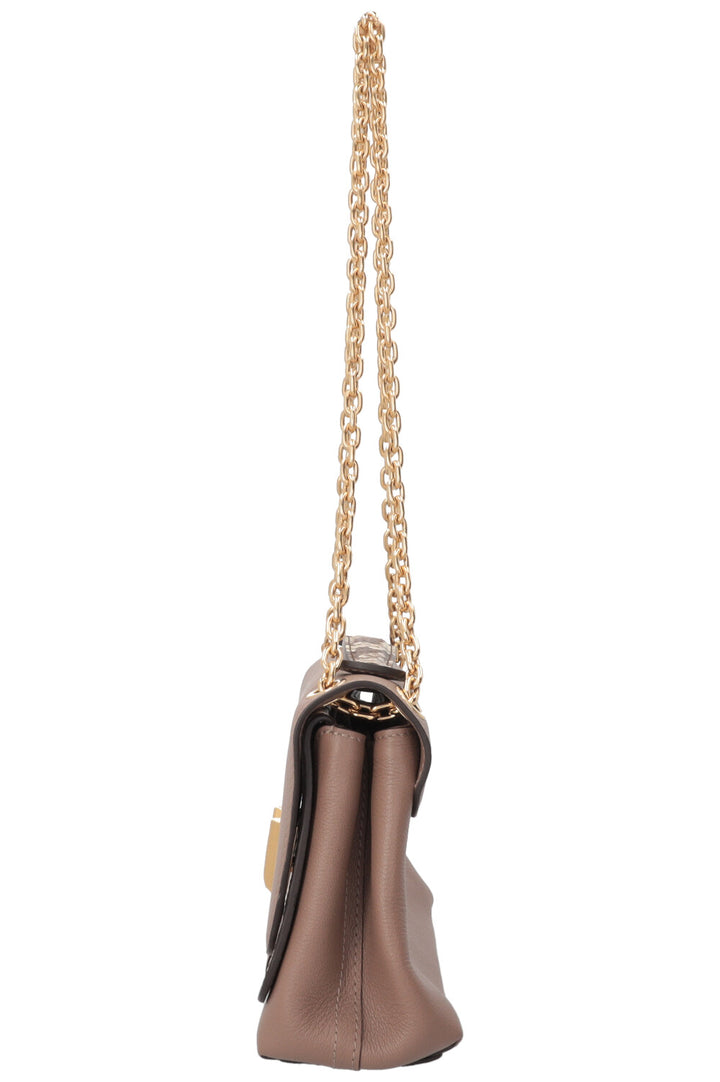 LOUIS VUITTON Very Chain Bag Python Leather Taupe