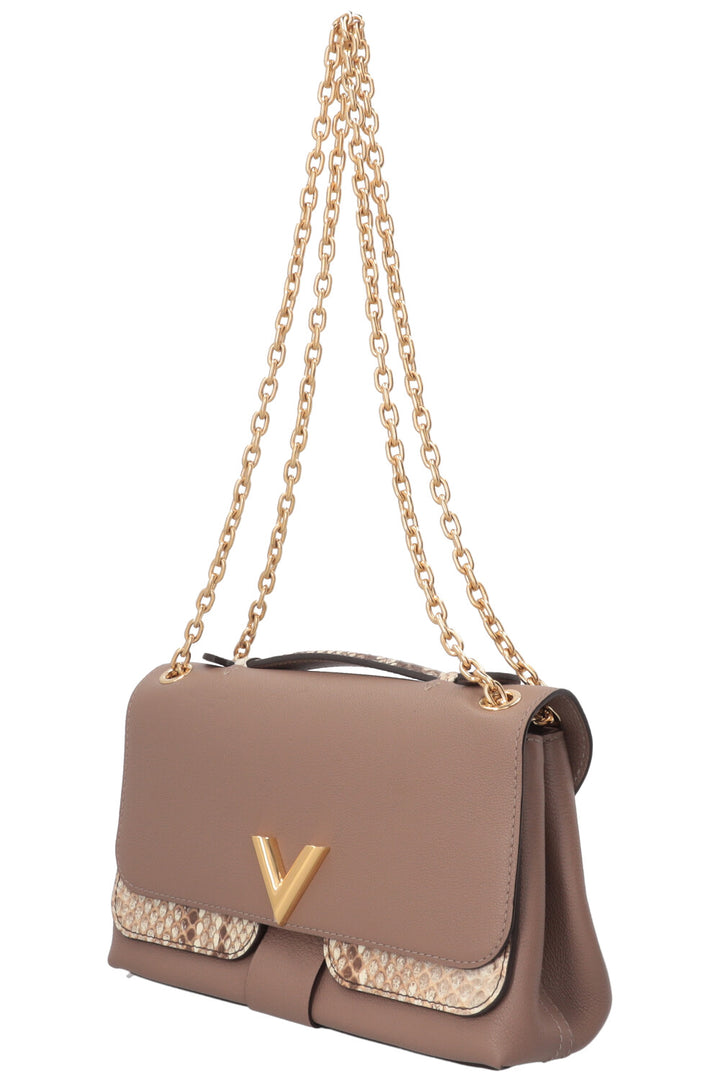 LOUIS VUITTON Very Chain Bag Python Leather Taupe