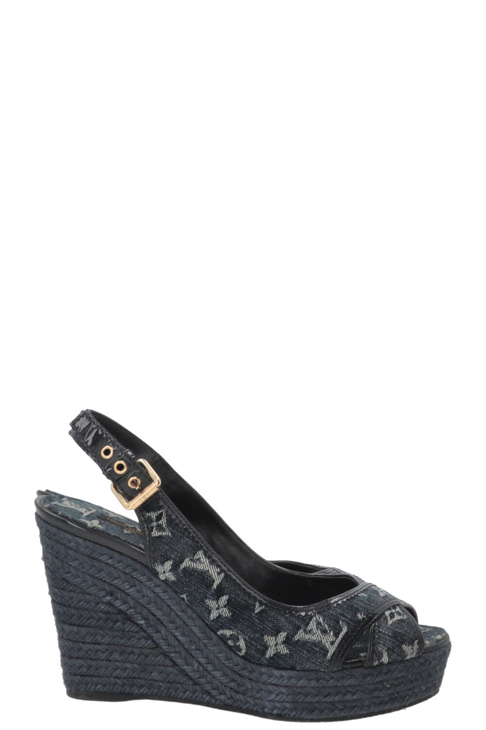 LOUIS VUITTON Wedges MNG Denim Navy