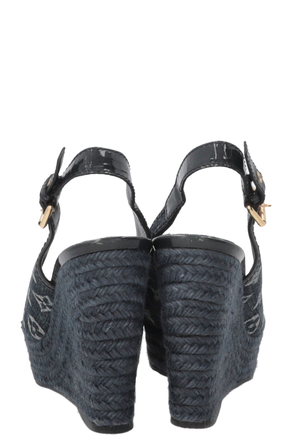LOUIS VUITTON Wedges MNG Denim Navy