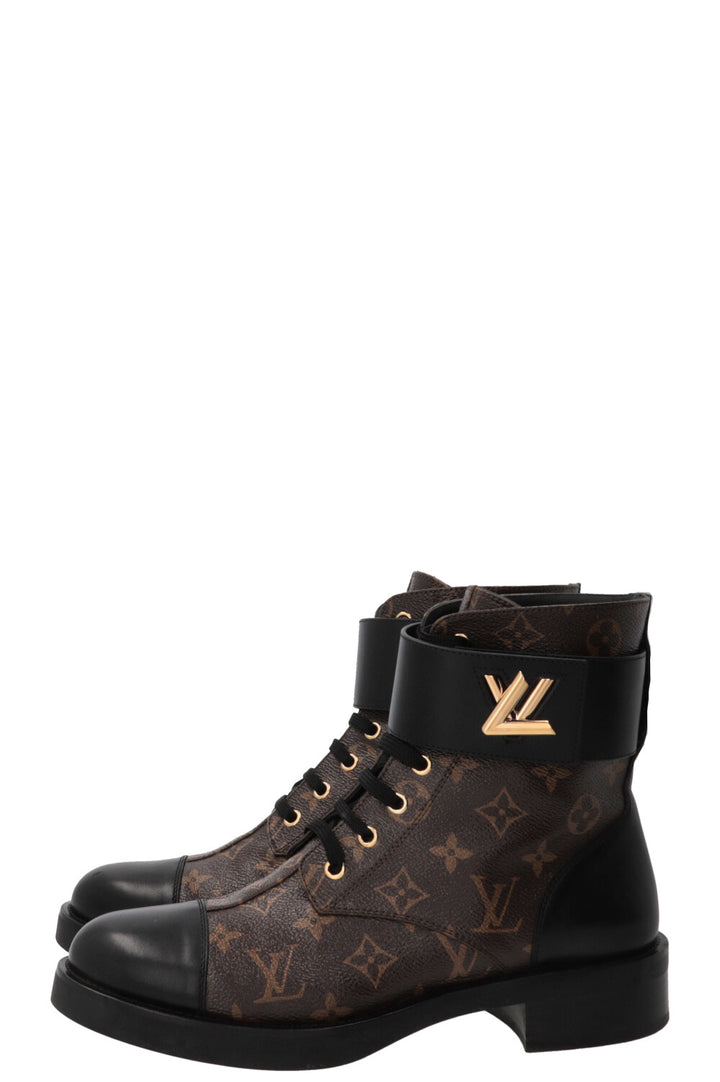 LOUIS VUITTON Wonderland Ranger Boots Canvas Monogram