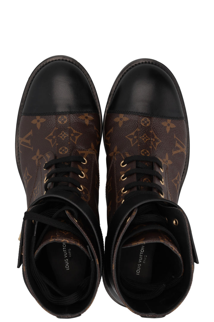 LOUIS VUITTON Wonderland Ranger Boots Canvas Monogram