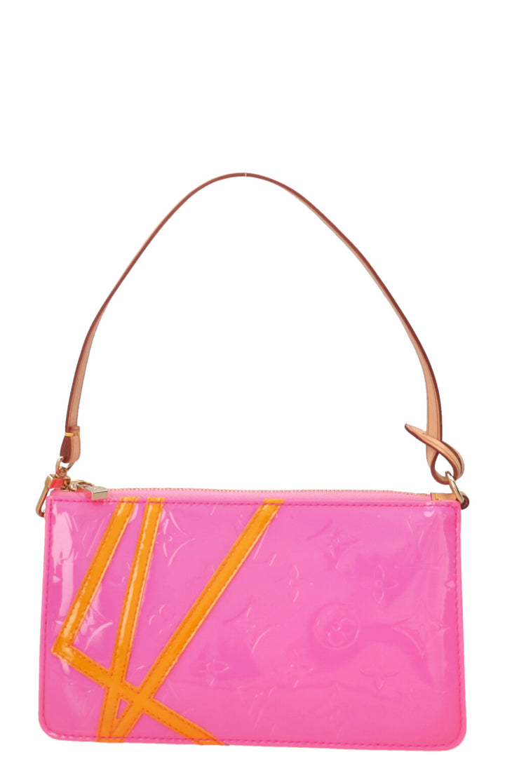 LOUIS VUITTON x Robert Wilson Lexington Pochette Vernis Fluo Neon Pink