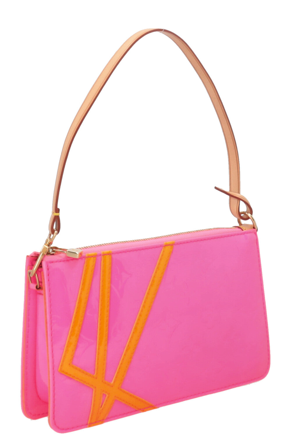 LOUIS VUITTON x Robert Wilson Lexington Pochette Vernis Fluo Neon Pink