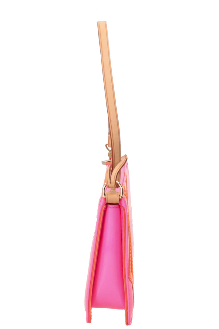 LOUIS VUITTON x Robert Wilson Lexington Pochette Vernis Fluo Neon Pink