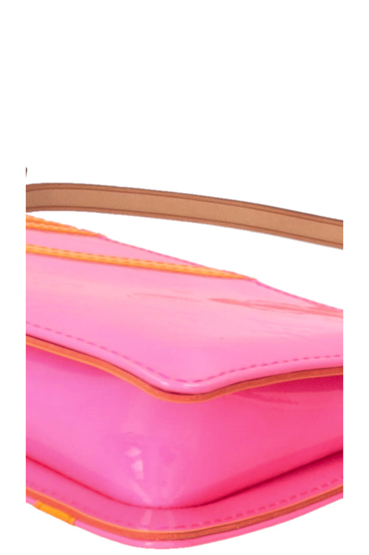 LOUIS VUITTON x Robert Wilson Lexington Pochette Vernis Fluo Neon Pink