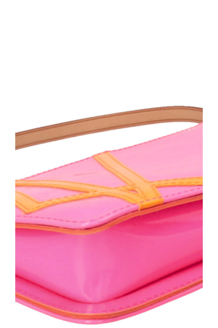 LOUIS VUITTON x Robert Wilson Lexington Pochette Vernis Fluo Neon Pink