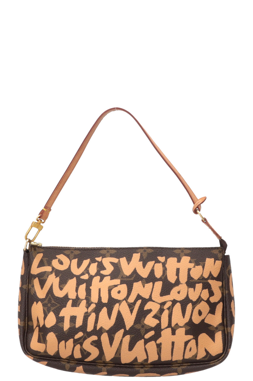 Pochette Accessoires LOUIS VUITTON x Stephen Sprouse en toile Monogram marron