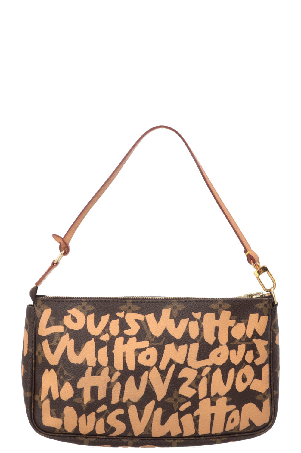 Pochette Accessoires LOUIS VUITTON x Stephen Sprouse en toile Monogram marron