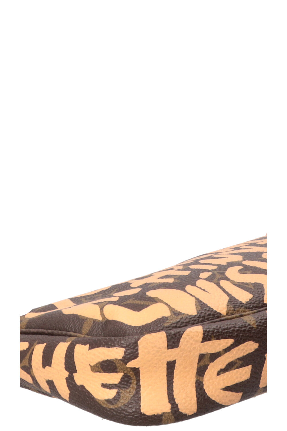 Pochette Accessoires LOUIS VUITTON x Stephen Sprouse en toile Monogram marron