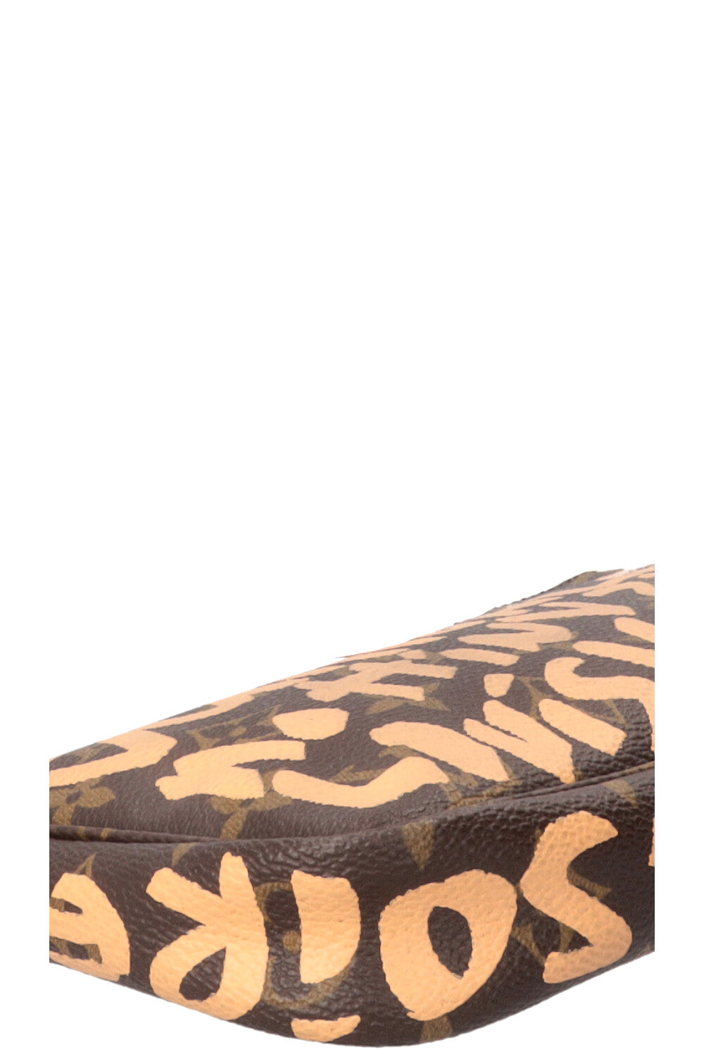 Pochette Accessoires LOUIS VUITTON x Stephen Sprouse en toile Monogram marron