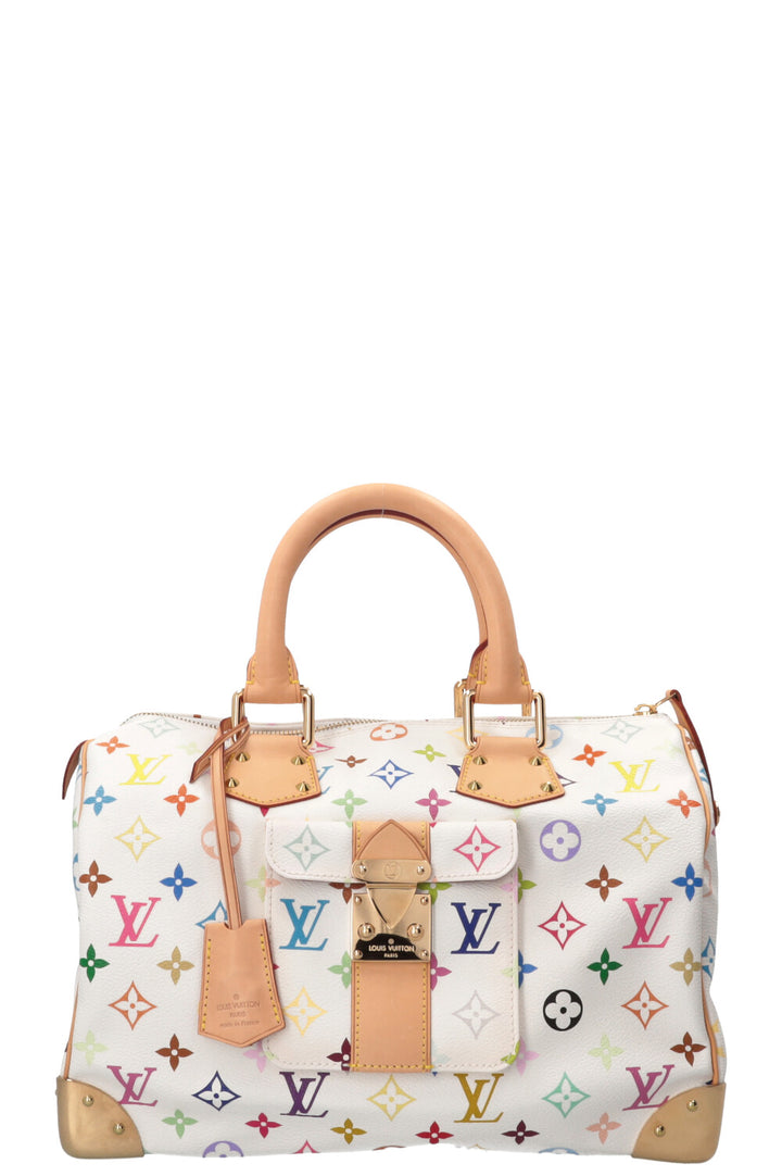 LOUIS VUITTON x Takashi Murakami Speedy 30 Multicolor Canvas