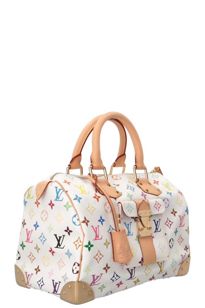 LOUIS VUITTON x Takashi Murakami Speedy 30 Multicolor Canvas