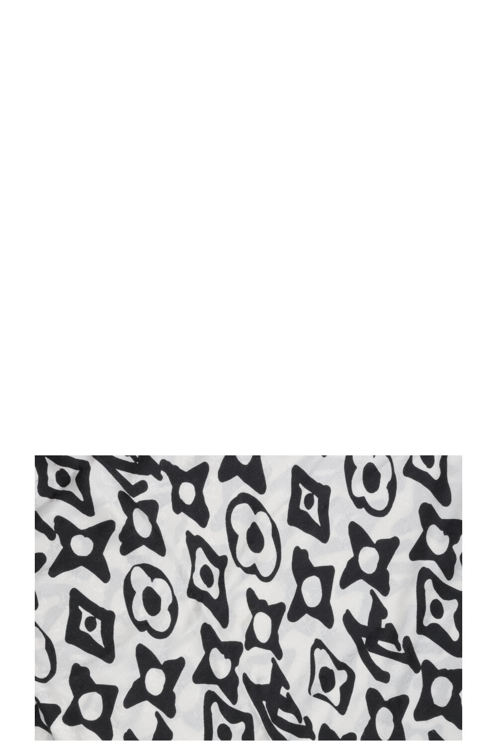 Foulard LOUIS VUITTON x URS FISCHER en soie blanc
