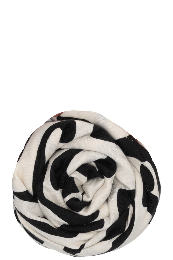 Foulard LOUIS VUITTON x URS FISCHER en soie blanc