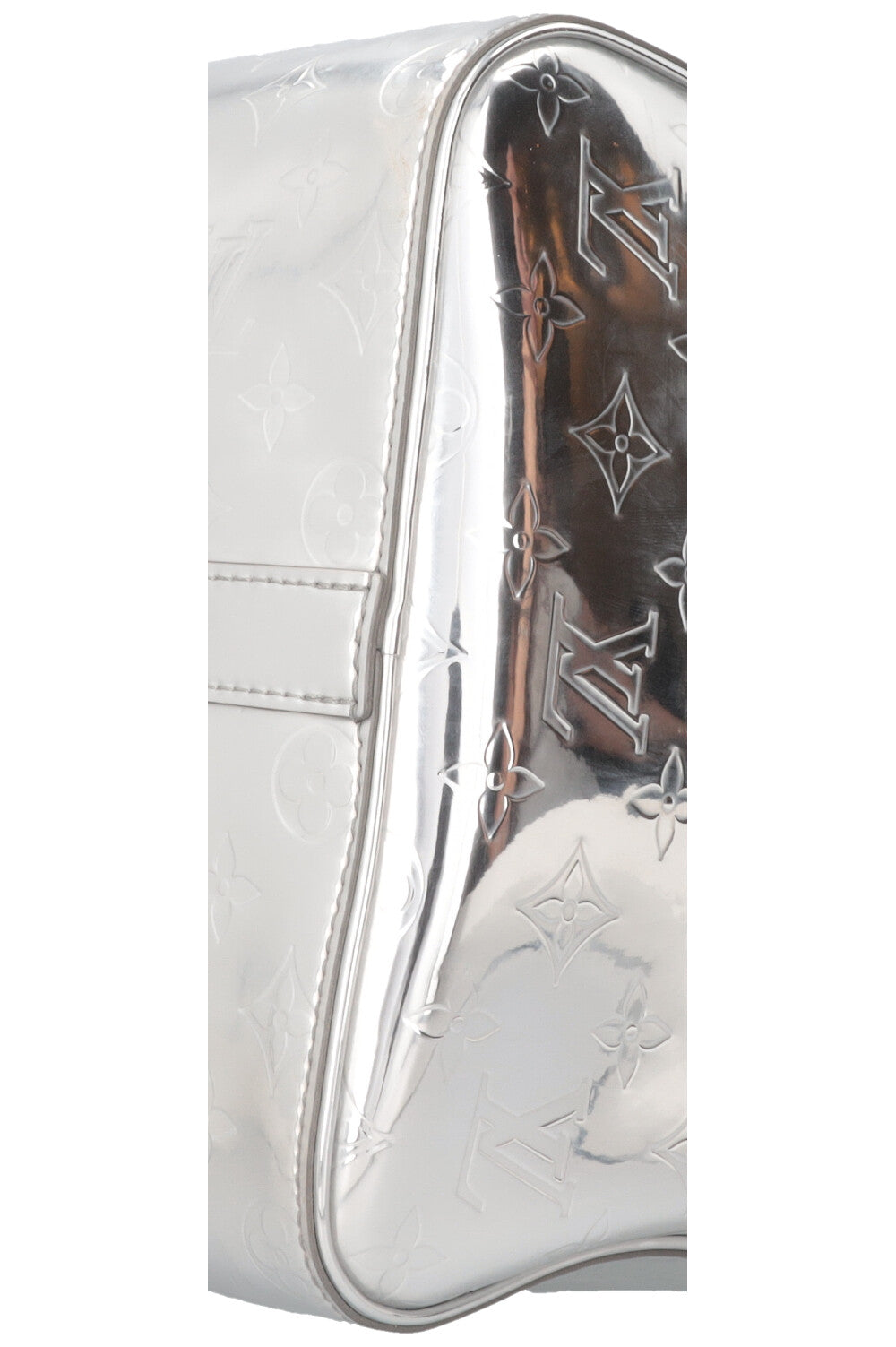 LOUIS VUITTON x Virgil Abloh Keepall 50 Mirror Canvas Silver