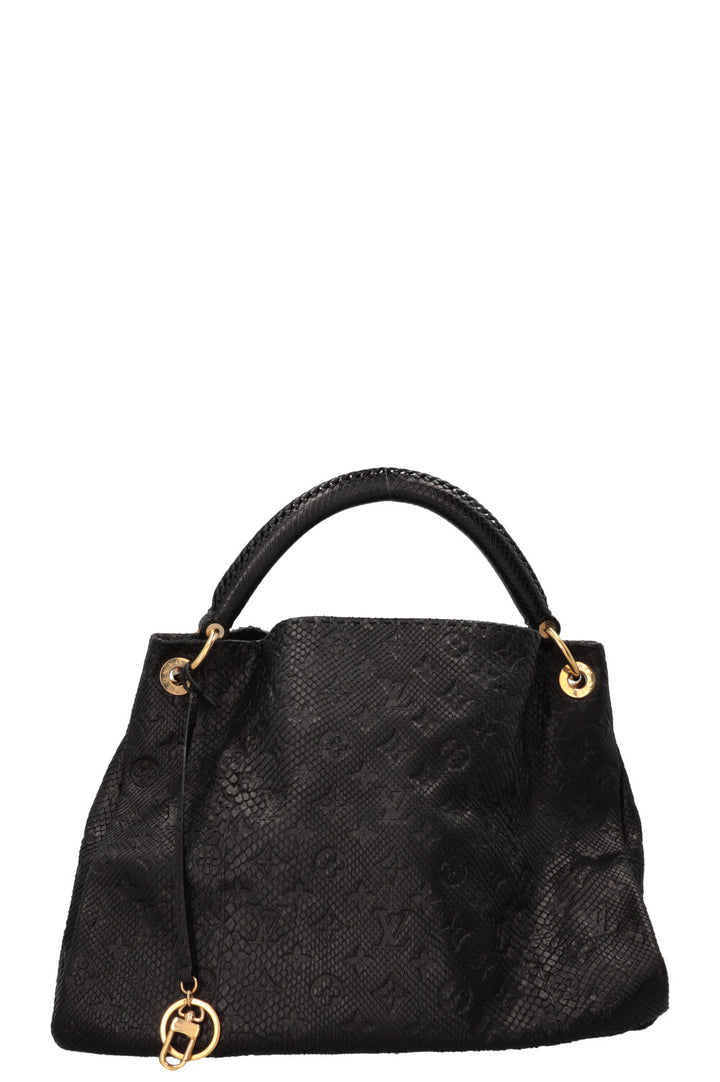 LOUIS VUITTON Artsy Bag Python Black