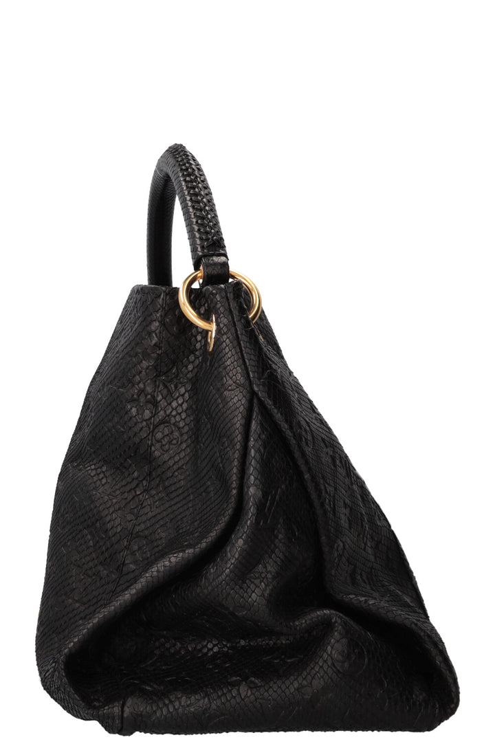 LOUIS VUITTON Artsy Bag Python Black