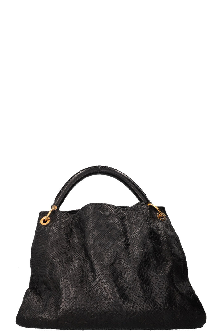 LOUIS VUITTON Artsy Bag Python Black