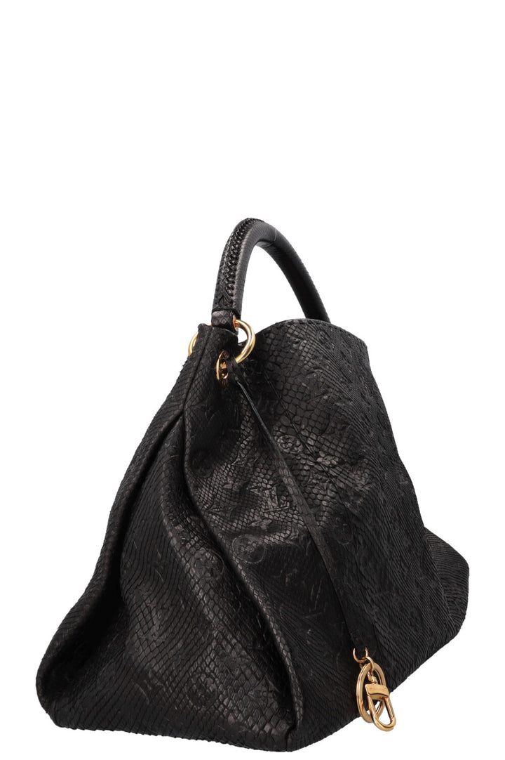 LOUIS VUITTON Artsy Bag Python Black