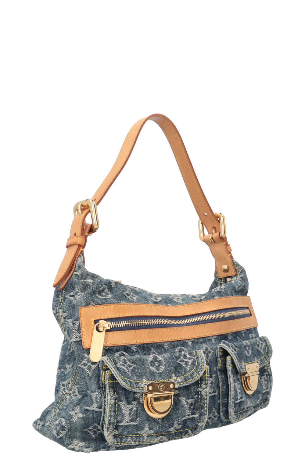 LOUIS VUITTON Baggy PM Bag Denim Blue