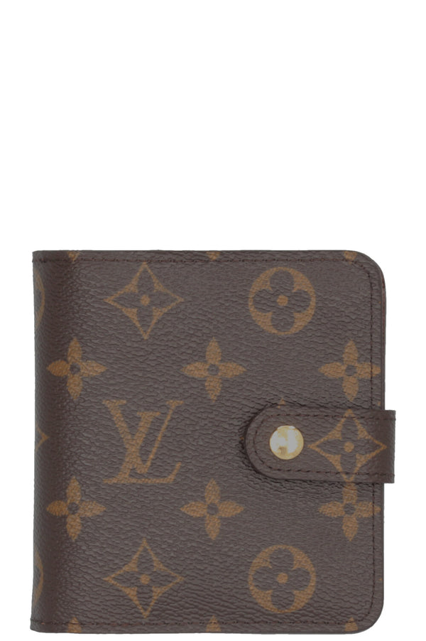 Portefeuille compact zippé LOUIS VUITTON Toile MNG