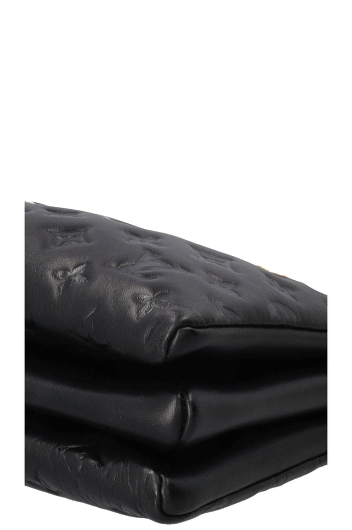 LOUIS VUITTON Coussin Bag PM Leather Black