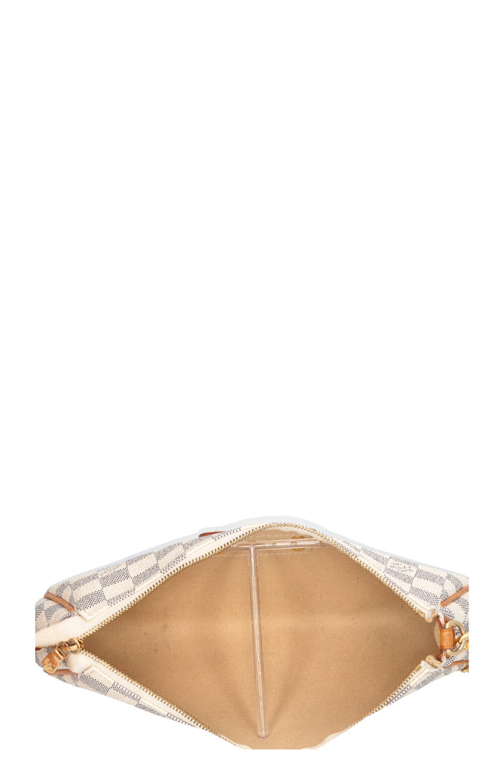 LOUIS VUITTON Eva Pochette Canvas Damier Azur