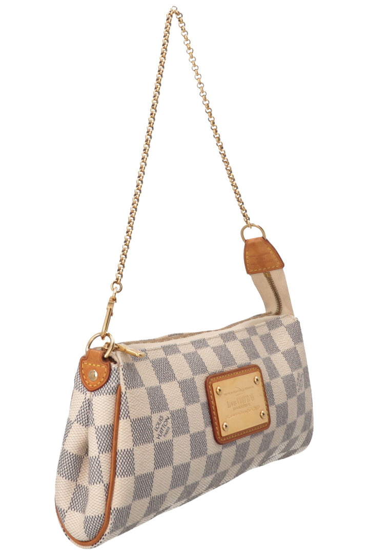 LOUIS VUITTON Eva Pochette Canvas Damier Azur