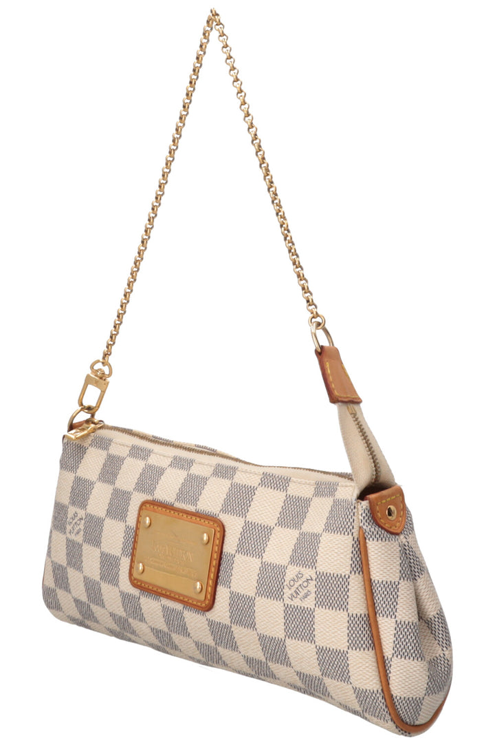 LOUIS VUITTON Eva Pochette Canvas Damier Azur